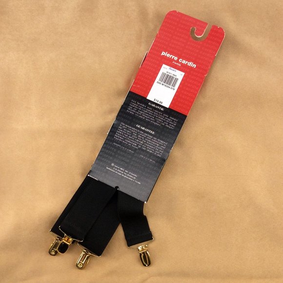 Pierre Cardin - Black and Brass Suspenders with Tags - Picture 5 of 9